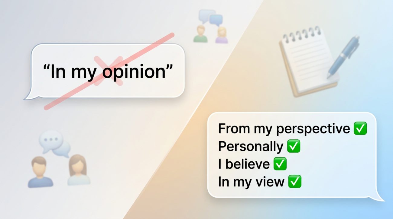 Other Ways To Say In My Opinion