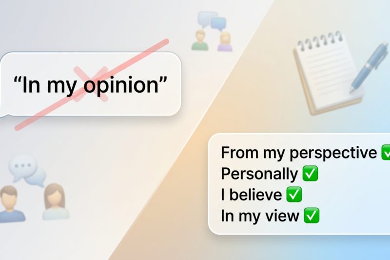 Other Ways To Say In My Opinion In Everyday Conversations