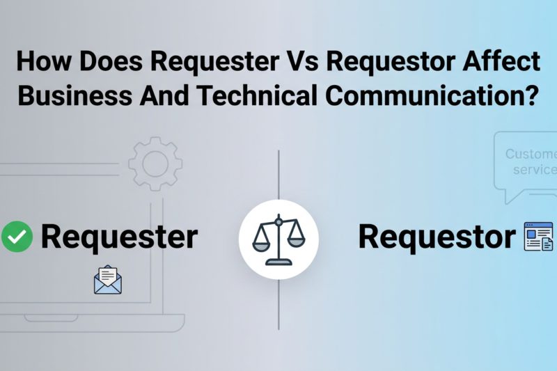 How Does Requester Vs Requestor Affect Business And Technical Communication?